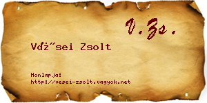 Vései Zsolt névjegykártya